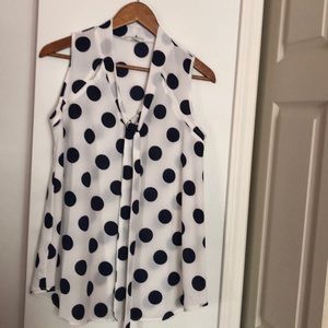 Maternity poke a dot blouse